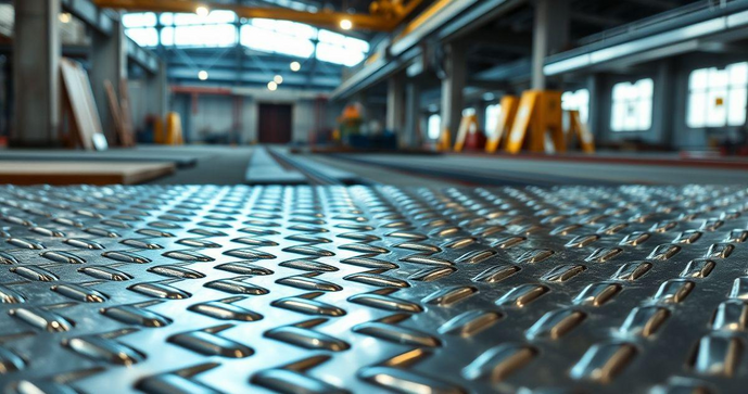 Chapa xadrez aço inox: vantagens e aplicações na construção civil